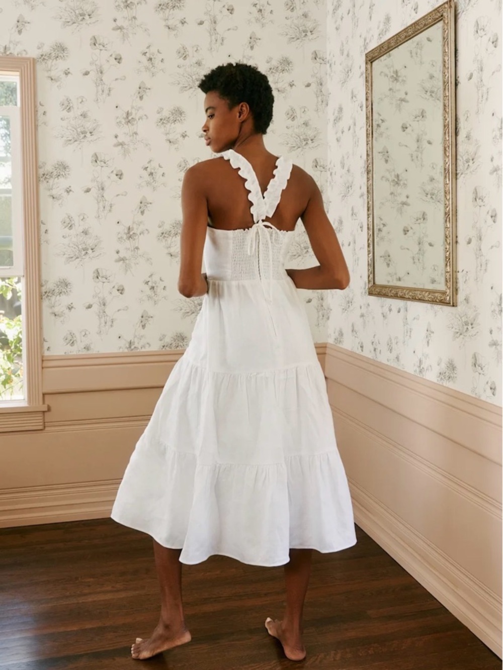 Reformation Montecito Linen Dress